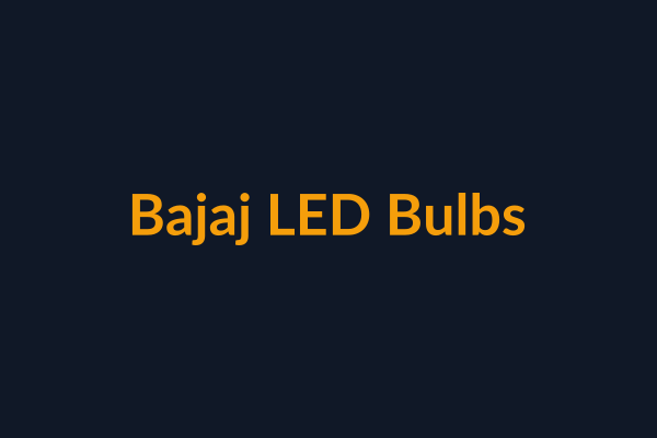 Bajaj LED Bulbs available at Raguveer Electric Talala